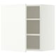 METOD Wall cabinet with shelves, white/Aspudden matt white, 60x60 cm
