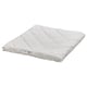 White silk duvet, folded, 100% cotton & silk, cool seasons.