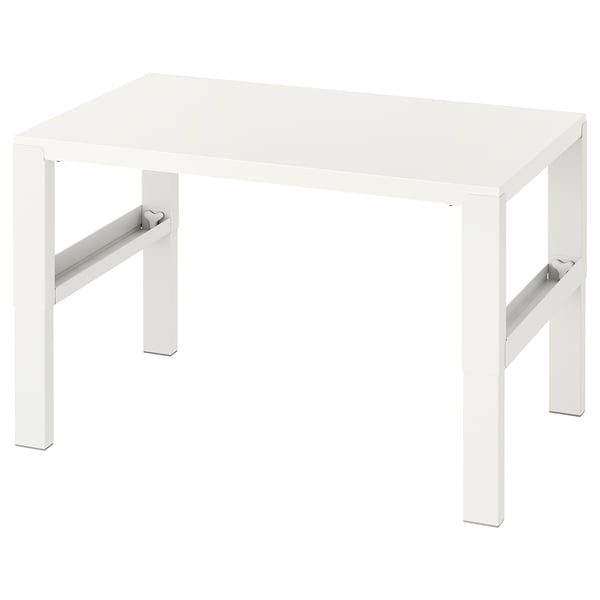 PÅHL Desk, height adjustable white, 96x58 cm