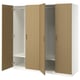 Ikea PAX wardrobe with oak doors, modern design, shelves, hanging rod.