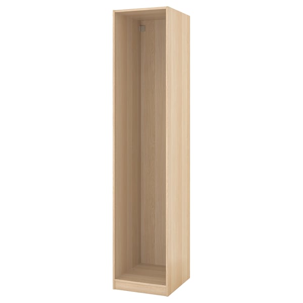 PAX wardrobe frame, light wood, rectangular, simple design.
