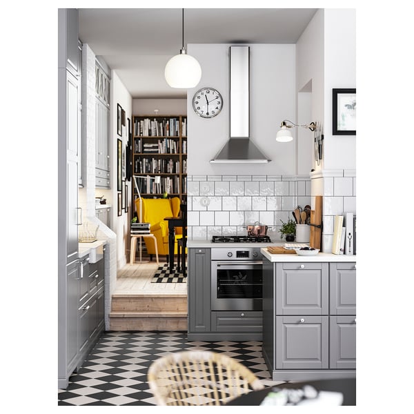 SÄLJAN Custom made worktop, white/light grey stone effect/laminate, 45.1-63.5x3.8 cm