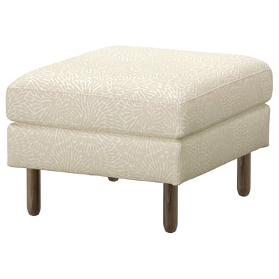 SALTSJÖBADEN Footstool, Vittangi light beige/white