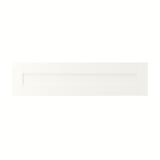 SANNIDAL drawer front, white, fibreboard, rectangular, minimalist design.