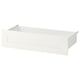 A white SANNIDAL drawer front, featuring a sleek, rectangular design with clean lines, suitable for traditional yet stylish storage solutions.