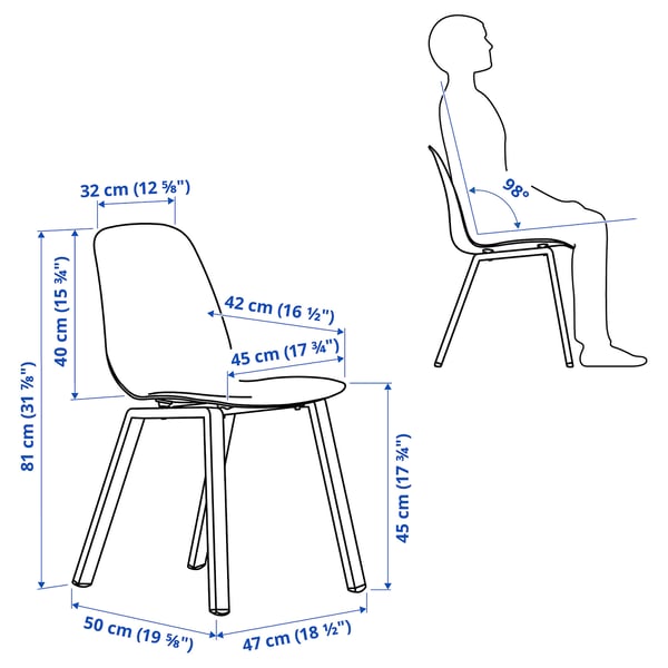 Illustration with measurements for the product: SKÅLSTA.