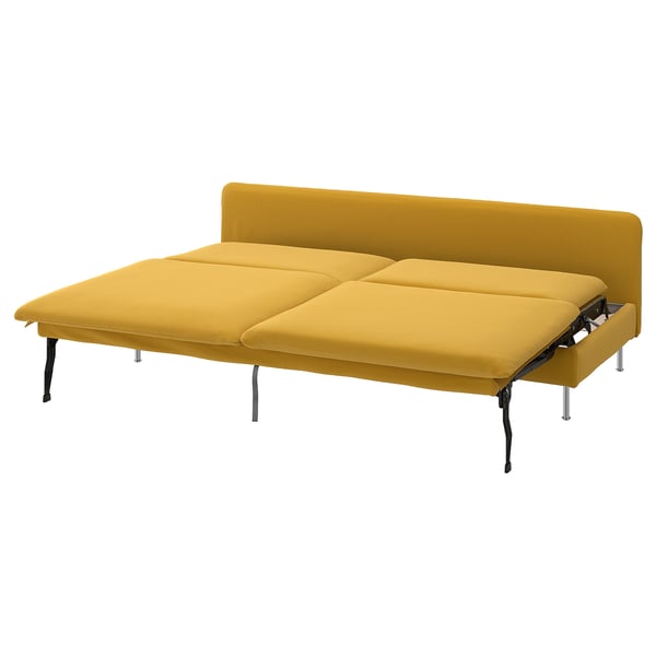 SÖDERHAMN Cover for 3-seat sofa-bed section, Kelinge dark yellow
