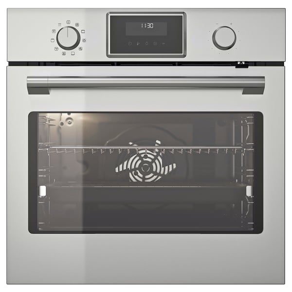 STENABY True fan oven, added steam function bake function/stainless steel colour IKEA 500