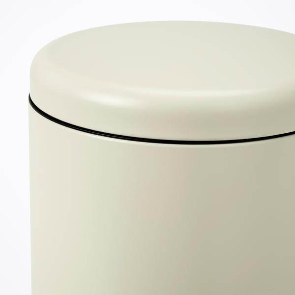 STENTRAPPA Pedal bin, light grey-beige, 9 l