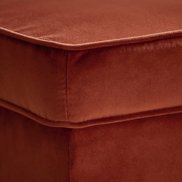 STRANDMON Footstool with storage, Tommaboda brown-red