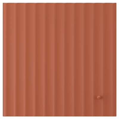 TERRSJÖ Door, red-brown wave pattern, 40x40 cm