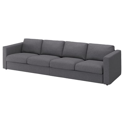 VIMLE 4-seat sofa, Gunnared medium grey
