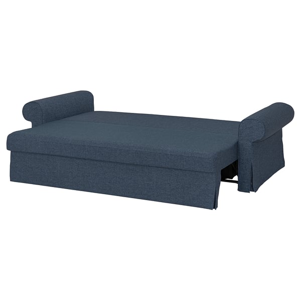VRETSTORP sofa-bed, blue, fabric, comfortable, converts to bed.