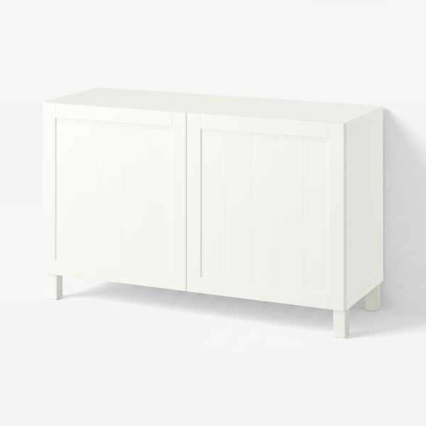 BESTÅ Kapp, Pipmakare valge/Stubbarp valge, 120x42x74 cm