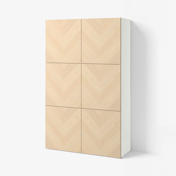 BESTÅ Kapp, valge/Hedeviken saarespoon, 120x42x193 cm