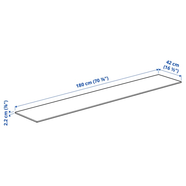BESTÅ Pealispaneel, tammespoon, 180x42 cm