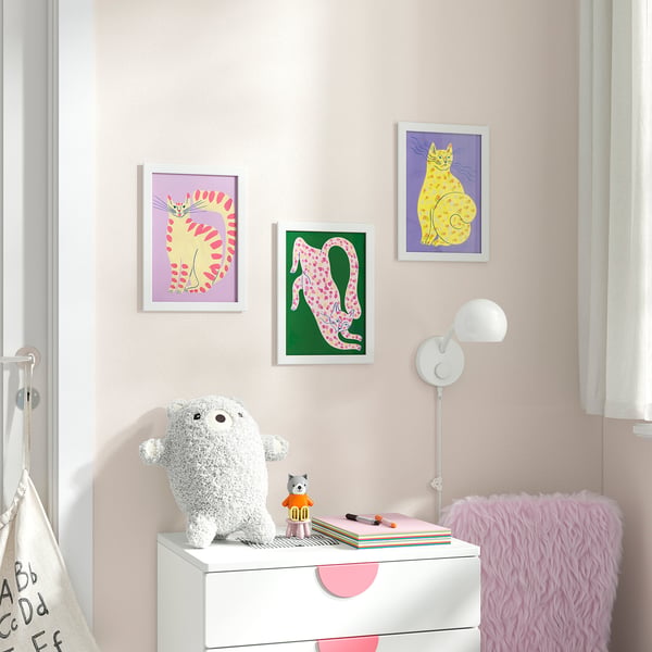 BILD Plakat, värvilised kassid, 21x30 cm