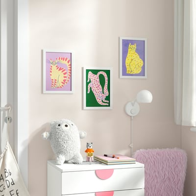 BILD Plakat, värvilised kassid, 21x30 cm