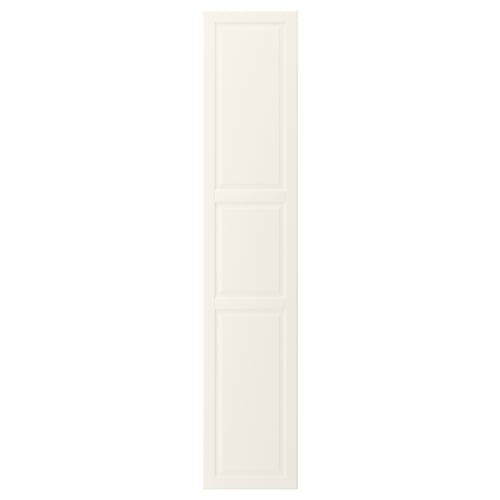 BODBYN kapiuks: kõrged, siledad, lakitud paneelid, kaldus raam.