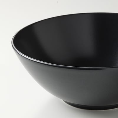 FÄRGKLAR Kauss, matt tumehall, 19 cm