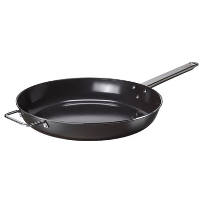 GULDÖRING Praepann, mittenakkuv kate roostevaba teras/mustjashall, 32 cm
