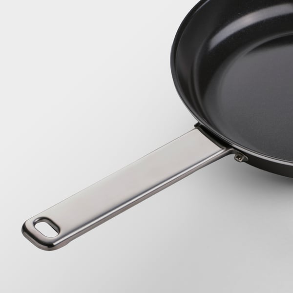 GULDÖRING Praepann, mittenakkuv kate roostevaba teras/mustjashall, 20 cm