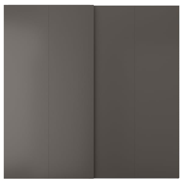 Tumehall HASVIK lükanduks, klanitud ja minimalistlik, valmistatud abs plastikust ja puitkiudplaadist, mis sobib ideaalselt pax-raamidega.