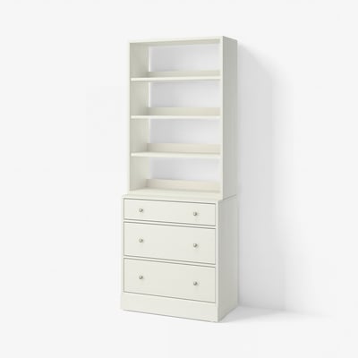 HAVSTA Riiul/kapp, valge, 81x47x212 cm