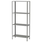 HYLLIS: hall 3-korruseline metallist riiul hoiustamiseks, ideaalne erinevatesse ruumidesse, kompaktne, kuid vastupidav disain.