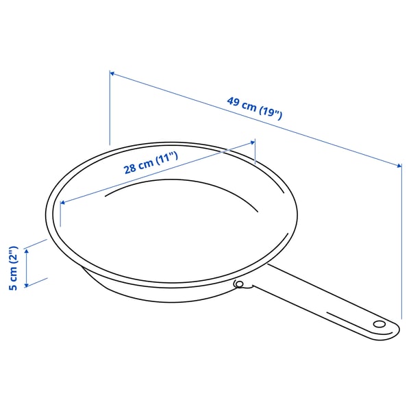 IKEA 365+ Praepann, roostevaba teras, 28 cm
