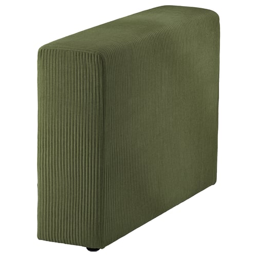 Roheline velvetist diivanikate, ristkülikukujuline, tekstuuriga, tume keskkond.