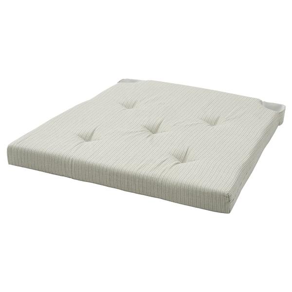 JUSTINA, ristkülikukujuline vahtplastist istmepadi, helehall, puuvill, kahepoolne.