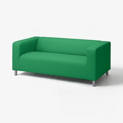 Erkroheline KLIPPAN diivan, kaasaegne minimalistlik püsti disain metalljalgadega, pehme kangaskate.