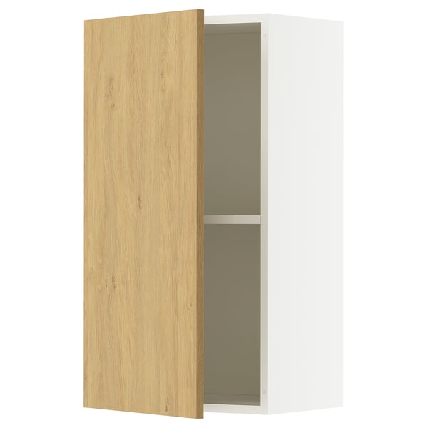 KNOXHULT seinakapp, hele puit, ristkülikukujuline, kaks riiulit, kergesti ligipääsetav.