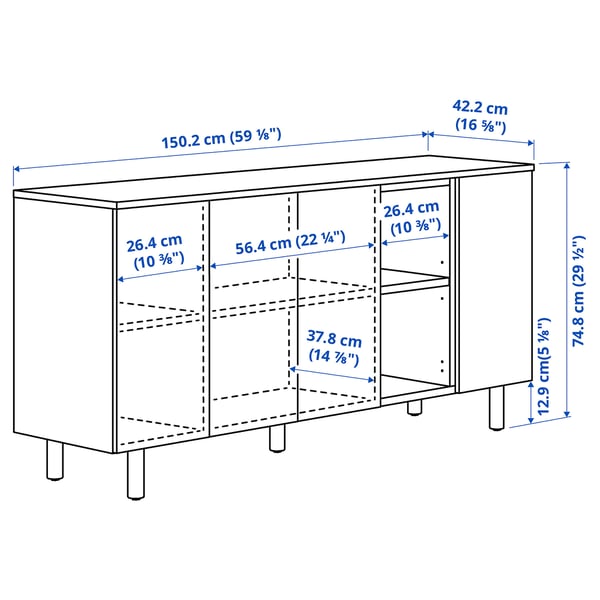 Illustratsioon toote mõõtudega: LEDAMOT.