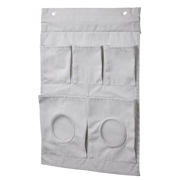 Hallist kangast rippuv korraldaja taskute ja võrkakendega