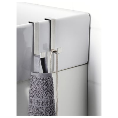 Rippuv riiul rätikute või hommikumantlite jaoks, klambrid üle ukseserva, sobib LILLÅNGEN kappidesse.