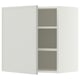 METOD Riiulitega seinakapp, valge/Aspudden helehall, 60x60 cm