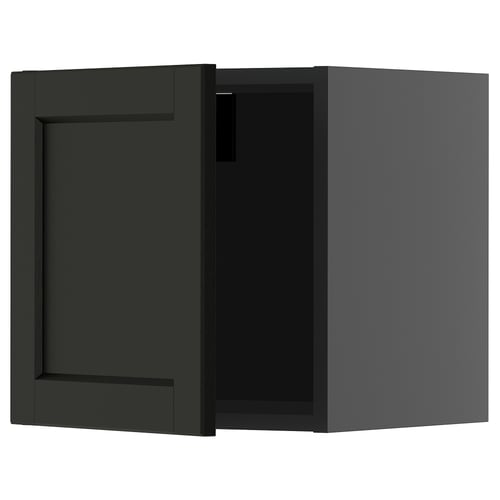 Tumeroheline köögikapp süvistatava paneeluksega, parempoolne hing. Kaasaegne, minimalistlik disain hoiustamiseks.