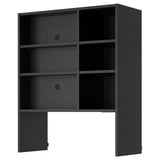 Kaasaegne tumehall seinakapp köögi hoiustamiseks, reguleeritavate riiulite ja elegantse minimalistliku disainiga.