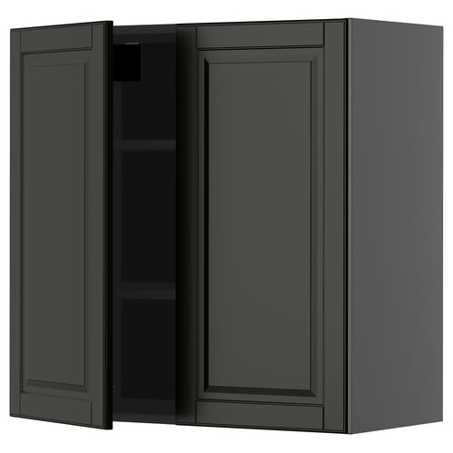 Must METOD seinakapp kahe ukse ja reguleeritava riiuliga.