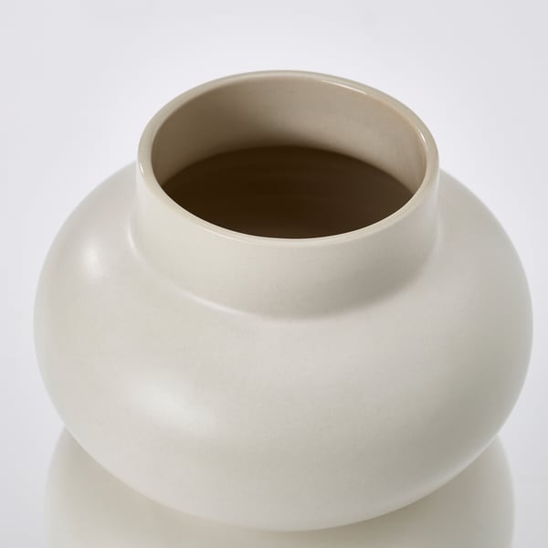 PÄRLHÄGG Vaas, beež, 22 cm