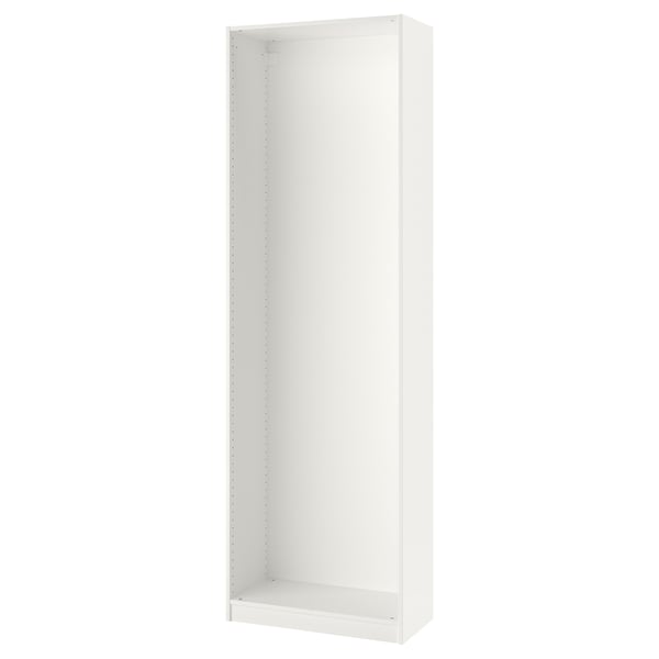 Ikea PAX garderoobiraam - valge, modulaarne disain, reguleeritavad jalad