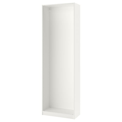Ikea PAX garderoobiraam - valge, modulaarne disain, reguleeritavad jalad