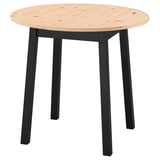 PINNTORP Laud, peitsitud helepruun/must peits mänd, 85 cm