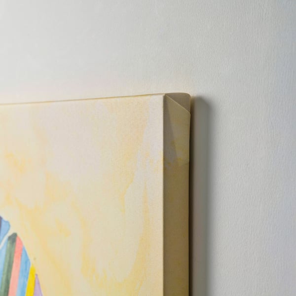 PJÄTTERYD Pilt, triibuline leht, 90x90 cm