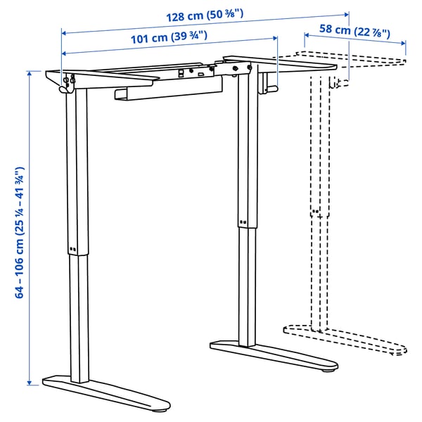 Illustratsioon toote mõõtudega: RELATERA.