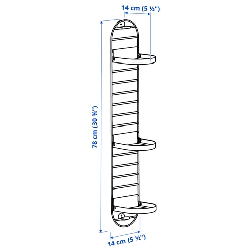 Illustratsioon toote mõõtudega: SKUGGRÖNA.