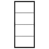 SKYTTA kaasaegne musta metallraamiga liuguks nelja sektsiooniga. Stiilne, minimalistlik disain integreeritud käepidemetega.