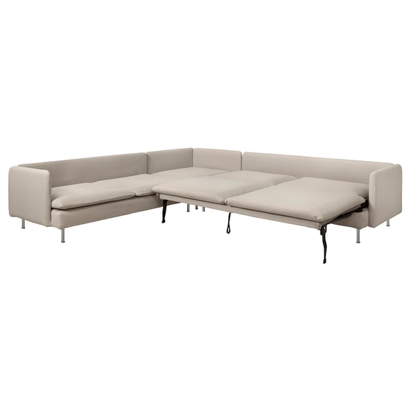 SÖDERHAMN diivanvoodi, beež, modernne minimalist, nurgakujuline, pehme kangas, mitmekülgne disain.